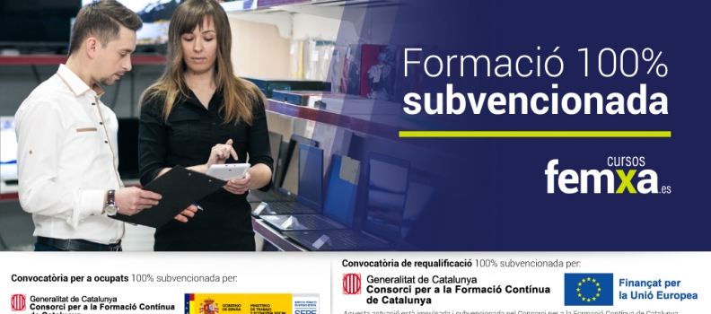 Femxa ofereix prop de 4.500 places de formació gratuïta per a treballadors de Catalunya